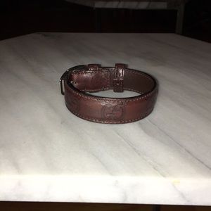 Gucci leather bracelet